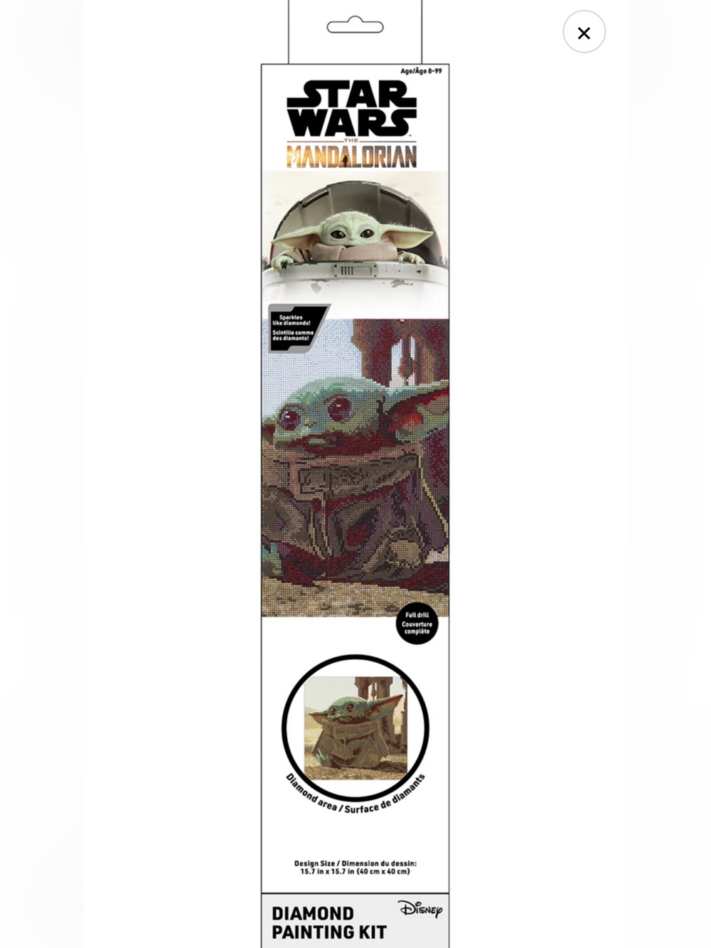 Star Wars The Mandalorian Grogu The Child Diamond Painting Kit